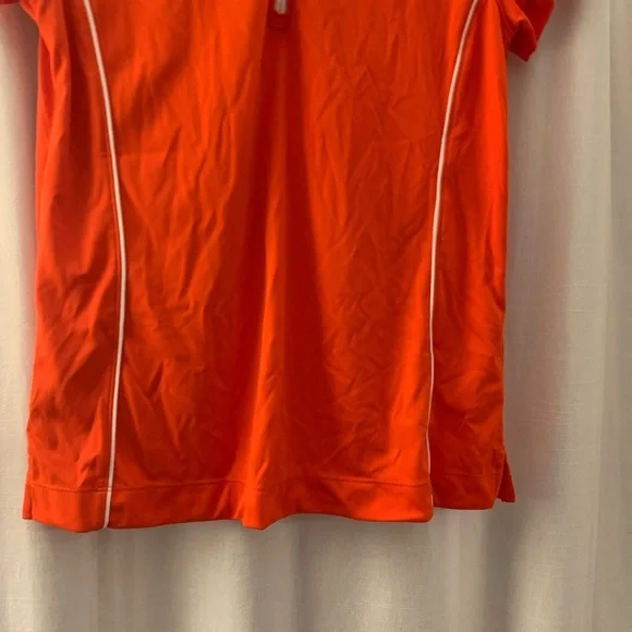 Slazenger Tech Golf Polo, Athletic Tee, Orange - Picture 6 of 13